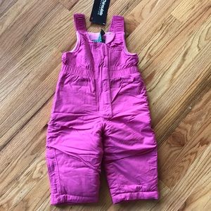 L.LBean pink toddler girls snow pants